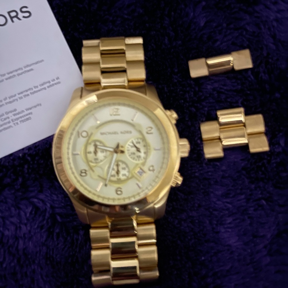 Michael Kors MK8077 Gold Tone Watch